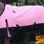 72" HILASON 1200D WINTER WATERPROOF 400GSM POLY TURNOUT HORSE BLANKET PINK