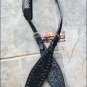 HILASON WESTERN LEATHER HORSE ONE EAR HEADSTALL BRIDLE BREAST COLLAR BLACK