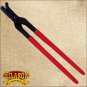 135.INCHES HORSE NAIL CLINCHERS DROP FORGED WITH RED VPC HANDLE