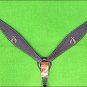 HILASON WESTERN LEATHER HORSE HEADSTALL BREAST COLLAR BROWN CROSS GUN CONCHO