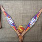 S511 NEW HILASON WESTERN HAND PAINT LEATHER HORSE BREAST COLLAR