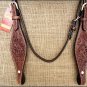HILASON WESTERN HAND TOOL LEATHER HORSE BRIDLE HEADSTALL DARK BROWN