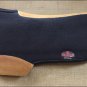 FP100F- HILASON WESTERN WOOL FELT GEL SADDLE PAD W/ DISTRESSED WEAR LEATHER