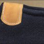 FP100F- HILASON WESTERN WOOL FELT GEL SADDLE PAD W/ DISTRESSED WEAR LEATHER