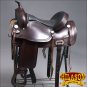 TO105-F HILASON TREELESS WESTERN LEATHER TRAIL PLEASURE HORSE RIDING SADDLE 16"