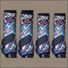 SMALL HILASON ZIG ZAG HORSE FRONT REAR LEG PROTECTION ULTIMATE SPORTS BOOT 4 PCK