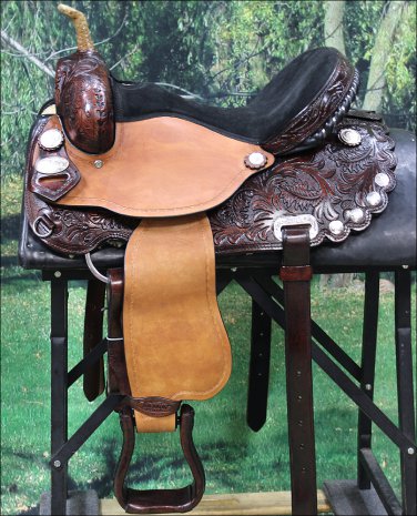 TT316AM2 HILASON FLEX-TREE BARREL RACING TRAIL RIDING WESTERN SADDLE 14 15 16 17