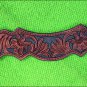 39M HILASON WESTERN LEATHER HORSE BREAST COLLAR MAHOGANY HAND CARVED