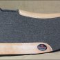 FP102-F HILASON WESTERN GREY WOOL FELT SADDLE PAD W/ LEATHER BORDER