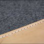 FP102-F HILASON WESTERN GREY WOOL FELT SADDLE PAD W/ LEATHER BORDER