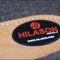 FP102-F HILASON WESTERN GREY WOOL FELT SADDLE PAD W/ LEATHER BORDER