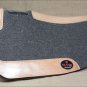 FP102-F HILASON WESTERN GREY WOOL FELT SADDLE PAD W/ LEATHER BORDER