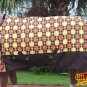 78" HILASON 1200D POLY RIPSTOP WATERPROOF HORSE COLD WINTER SHEET BROWN YELLOW