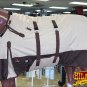 75" HILASON 1200D WATERPROOF TURNOUT HORSE WINTER SHEET BELLY WRAP TAN BROWN