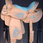BH121-F HILASON WESTERN LEATHER BARREL RACING TRAIL PLEASURE RIDING SADDLE 15"
