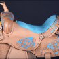 BH121-F HILASON WESTERN LEATHER BARREL RACING TRAIL PLEASURE RIDING SADDLE 15"