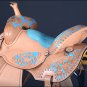 BH121-F HILASON WESTERN LEATHER BARREL RACING TRAIL PLEASURE RIDING SADDLE 15"