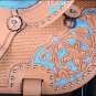 BH121-F HILASON WESTERN LEATHER BARREL RACING TRAIL PLEASURE RIDING SADDLE 15"