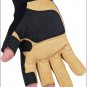 10 SIZE HERITAGE FARRIER WORK GLOVES HORSE EQUESTRIAN BLACK/TAN