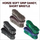 HORZE WESTERN HORSE SOFT GRIP DANDY BRUSH SHORT BRISTLE