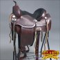 TT105-F HILASON FLEX-TREE TRAIL PLEASURE WESTERN ENDURANCE LEATHER SADDLE 15"