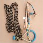 HILASON WESTERN LEATHER RAWHIDE BITLESS BITFREE BRIDLE HEADSTALL BOSAL REINS