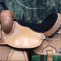 BH088-F HILASON WESTERN LEATHER BARREL RACING TRAIL PLEASURE RIDING SADDLE 15"