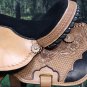 BH088-F HILASON WESTERN LEATHER BARREL RACING TRAIL PLEASURE RIDING SADDLE 15"
