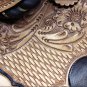 BH088-F HILASON WESTERN LEATHER BARREL RACING TRAIL PLEASURE RIDING SADDLE 15"