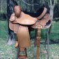 BH088-F HILASON WESTERN LEATHER BARREL RACING TRAIL PLEASURE RIDING SADDLE 15"