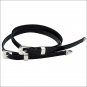 COLLEGIATE BLACK LEATHER SPUR STRAPS ONE SIZE W/SILVER BUCKLE BY WEATHERBEETA