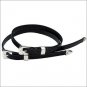 COLLEGIATE BLACK LEATHER SPUR STRAPS ONE SIZE W/SILVER BUCKLE BY WEATHERBEETA