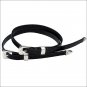 COLLEGIATE BLACK LEATHER SPUR STRAPS ONE SIZE W/SILVER BUCKLE BY WEATHERBEETA