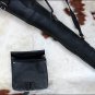 GLANOR RUGGED DISTRESS BUFFALO LEATHER HUNTING SHOT GUN CASE W/ SHELL CASEBLACK