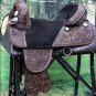 TW101DBRO-F HILASON WESTERN TREELESS TRAIL PLEASURE LEATHER HORSE SADDLE 14"