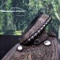TW101DBRO-F HILASON WESTERN TREELESS TRAIL PLEASURE LEATHER HORSE SADDLE 14"