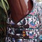 69" HILASON 1200D WINTER WATERPROOF TURNOUT HORSE BLANKET USA FLAG CAMOUFLAGE
