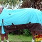 75" HILASON 1200D POLY WATERPROOF HORSE COLD WINTER BLANKET TURQUOISE BROWN