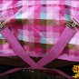 75" MAGENTA PLAID HILASON 1200D WINTER WATERPROOF POLY TURNOUT HORSE BLANKET
