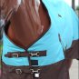 69" HILASON 1200D POLY WATERPROOF HORSE COLD WINTER BLANKET TURQUOISE BROWN