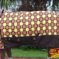 75" HILASON 1200D POLY WATERPROOF HORSE COLD WINTER BLANKET BROWN YELLOW