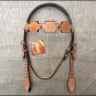 HILASON WESTERN LEATHER LIGHT OIL HORSE HEADSTALL