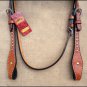 HILASON WESTERN LEATHER HORSE BRIDLE HEADSTALL TAN