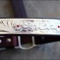 HILASON WESTERN LEATHER HORSE HALTER W/ HAND ENGRAVED SILVER TRIM BROWN
