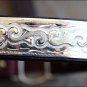 HILASON WESTERN LEATHER HORSE HALTER W/ HAND ENGRAVED SILVER TRIM BROWN