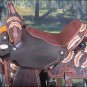 BH107-F HILASON WESTERN LEATHER BARREL RACING TRAIL PLEASURE RIDING SADDLE 15"
