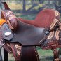 BH107-F HILASON WESTERN LEATHER BARREL RACING TRAIL PLEASURE RIDING SADDLE 15"