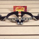 HILASON DIAMOND CUTOUT ANTIQUE BROWN LADIES SPURS JINGLE BOBS