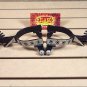 HILASON DIAMOND CUTOUT ANTIQUE BROWN LADIES SPURS JINGLE BOBS