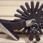 HILASON DIAMOND CUTOUT ANTIQUE BROWN LADIES SPURS JINGLE BOBS